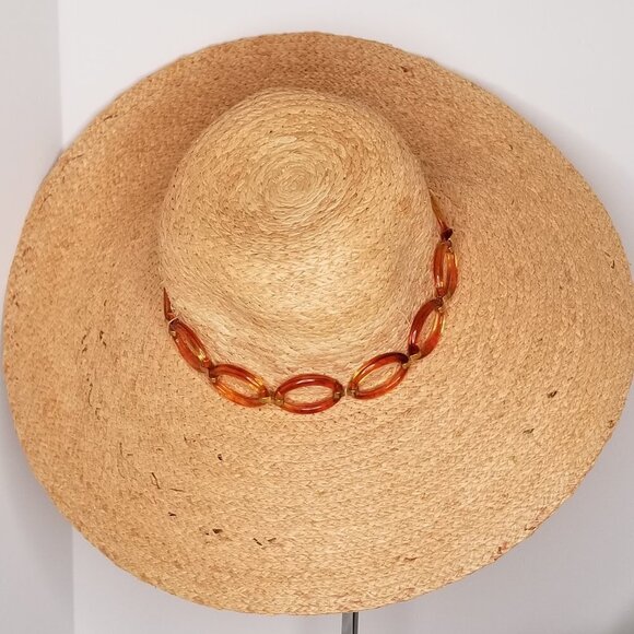Scala Italian Natural Fiber Raffia Hat - Picture 1 of 8